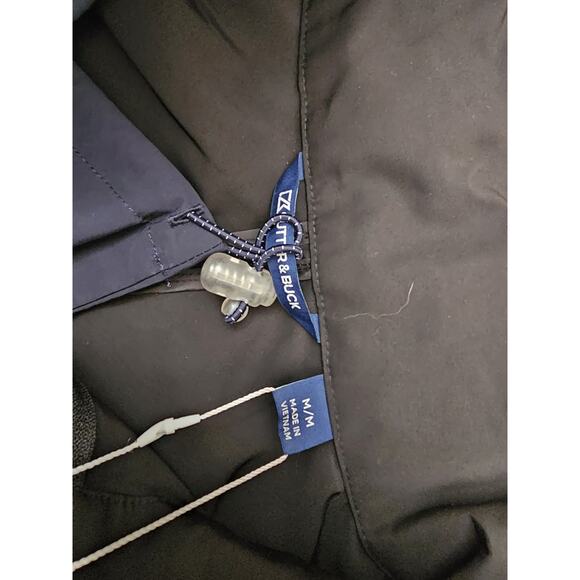 Cutter & Buck Charter Eco Vest Full-Zip Men’s Vest Size Medium Black (Logo) - Picture 11 of 14